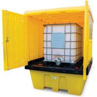 Hard Cover IBC Spill Pallet, 70" L x 70" W x 90" H, 1135 lbs. Load Capacity - Zenith Safety Products 