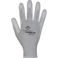 KnitActiv Electrostatic Dissipative Low-Linting White Gloves, 5, Polyurethane Coating, 13 Gauge, Nylon/Cotton Shell - Superior Glove Works Ltd. S13PUCF-5