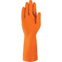 AlphaTec&reg; 87-208 Heavy-Duty Chemical-Resistant Gloves, Size 9, 12.8" L, Rubber Latex, Cotton/Flock-Lined Inner Lining, 29.5-mil - Ansell 87208090