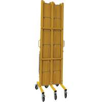 Expandable Barrier, 84" H x 20' L, Yellow - Zenith Safety Products 