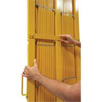 Expandable Barrier, 84" H x 20' L, Yellow - Zenith Safety Products 