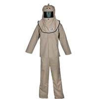 Ensemble de cagoule, manteau et salopette contre l'arc &eacute;lectrique CAT XL, 40 cal/cm² - Oberon FRTC4B-L