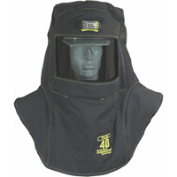 TCG Arc Flash Hood, Black, 40 cal/cm², ANSI Z87.1/ASTM F1506/ASTM F1959/ASTM F2178/Meets/Exceeds CSA Z462/NFPA 70E, 4 Arc Flash PPE Category Level - Oberon TCG40-CC+HVSL