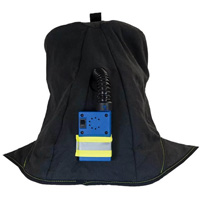 TCG Arc Flash Hood, Black, 40 cal/cm², ANSI Z87.1/ASTM F1506/ASTM F1959/ASTM F2178/Meets/Exceeds CSA Z462/NFPA 70E, 4 Arc Flash PPE Category Level - Oberon TCG40-CC+HVSL