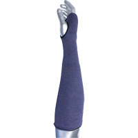 Kut Gard&reg; ECO Series 2-Ply ASP Sleeve with Thumb Hole, Aramid, 14", ASTM ANSI Level A3, Purple - PIP Global Safety ASP-14T