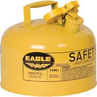 Safety Can for Diesel, Type I, Galvanized Steel, 2.5 US gal., Yellow, FM Approved/UL/ULC Listed - Eagle Mfg. UI25SY
