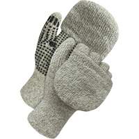 Deny&reg; Wool/Acrylic Flip Mitt with PVC Dots, Size Large, Mitt - Bob Dale Gloves 80-9-2001-L
