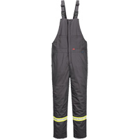 Pantalon &agrave; bavette isol&eacute; 88/12 Bizflame, Coton/Nylon, Petit, Gris - IFR Workwear FR429GRRS