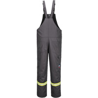 Pantalon &agrave; bavette isol&eacute; 88/12 Bizflame, Coton/Nylon, Petit, Gris - IFR Workwear FR429GRRS