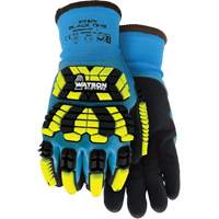 Gants d'hiver antichocs 9393TPR Stealth Black Ops, T-Grand, Paume en Mousse de latex, Poignet Poignet en tricot - Watson Gloves 9393TPR-XL