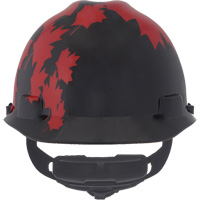 Casque sp&eacute;cialis&eacute; V-Gard, Suspension Rochet, Noir/Rouge - MSA 10082233