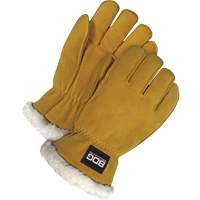 Driver's Gloves, Medium, Split Deerskin Palm, Sherpa Inner Lining - Bob Dale Gloves 64-9-1200-M