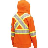 Heavyweight Safety Hoodie, Women's, X-Small, High Visibility Orange - Pioneer V2571450-XS