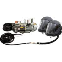Syst&egrave;me de casque et de protection respiratoire &agrave; adduction d'air DEFENDER pour 2 travailleur - Walter Technologies Pour Surface 9252-02