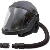 Masque respiratoire &agrave; adduction d'air et casque avec adaptateur de d&eacute;bit DEFENDER, Universel, Pi&egrave;ce faciale - Walter Technologies Pour Surface 9908-D