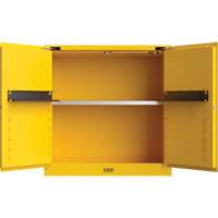 Utili-Guard+ Flammable Safety Cabinet, 30 gal., 1 Door, 43" W x 44" H x 22" D - Justrite U893020