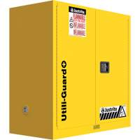 Utili-Guard+ Flammable Safety Cabinet, 30 gal., 1 Door, 43" W x 44" H x 22" D - Justrite U893020