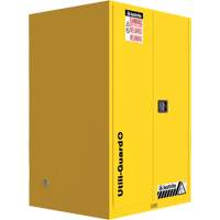 Utili-Guard+ Flammable Safety Cabinet, 45 gal., 2 Door, 43" W x 65" H x 22" D - Justrite U894520