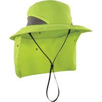 Chill-Its 8934 Ranger Hat with Neck Shade, Large/X-Large, Hi-Vis Lime - Ergodyne 12711