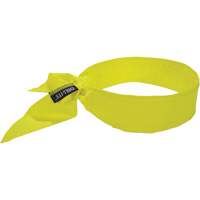 Bandeau de refroidissement Chill-Its 6702 avec polym&egrave;res int&eacute;gr&eacute;s et fermeture &agrave; nouer, Jaune lime haute visibilit&eacute; - Ergodyne 12397