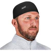 Chill-Its 6630 High-Performance Skull Cap with Terry Cloth Sweatband, Black - Ergodyne 12516