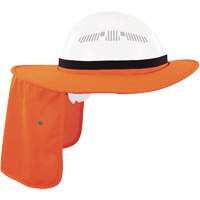 Visi&egrave;re universelle avec protection de la nuque pour casque de s&eacute;curit&eacute; Chill-Its 6661, Orange haute visibilit&eacute; - Ergodyne 12722