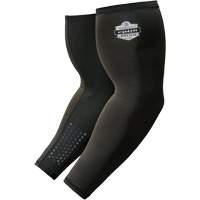 Chill-Its 6691 Cooling Arm Sleeves with Box Handling Grips, Large, Black - Ergodyne 12388
