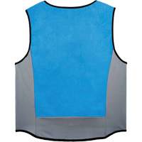 Veste de refroidissement &eacute;vaporatif Chill-Its 6667 avec fermeture &agrave; glissi&egrave;re, Grand, Bleu - Ergodyne 12694