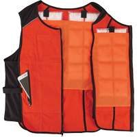 Chill-Its 6260 Lightweight Phase Change Cooling Vest with Rechargeable Packs, Small/Medium, Orange - Ergodyne 12009
