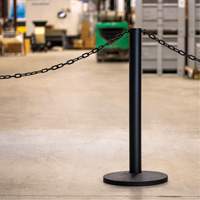 Industrial Stanchion Kit with Plastic Chain, 37" High, Yellow - Mr. Chain 71602-2