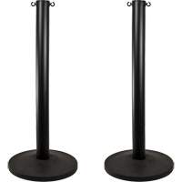 Industrial Stanchion, 37" High, Black - Mr. Chain 98803-2