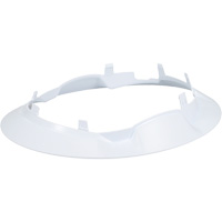 Bordure large compl&egrave;te &agrave; agrafe pour casque d'alpiniste RZRBack, blanc - PIP Global Safety HP1242BRIM2-01