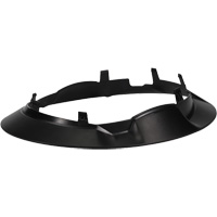 Bordure large compl&egrave;te &agrave; agrafe pour casque d'alpiniste RZRBack, noir - PIP Global Safety HP1242BRIM2-11
