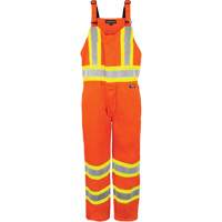 High-Visibility Unlined Overalls, X-Small, High Visibility Orange - Barry & Boulerice 116582ORXS