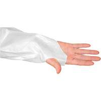 Blouse CoverMe avec passe-pouces, Taille unique, Blanc, Poly&eacute;thyl&egrave;ne - Ronco 31-100