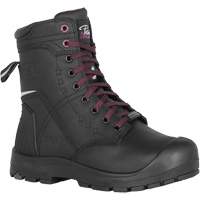 Women's Work Boots with Internal Flexible Metguard, Leather, Steel Toe, Size 7, Impermeable -  
