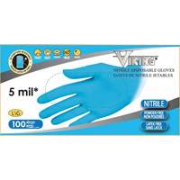 34600 Disposable Gloves, Large, Nitrile, 5-mil, Powder-Free, Blue - Viking 34600L