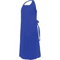 Tablier CoverMe avec encolure d&eacute;coup&eacute;e, Polyur&eacute;thane, 45" lo x 35" la, Bleu - Ronco 38-162B