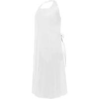 Tablier CoverMe avec encolure d&eacute;coup&eacute;e, Polyur&eacute;thane, 45" lo x 35" la, Blanc - Ronco 38-162W