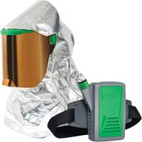 Z-Link Radiant Heat Respirator with Belt Mount & Blower, Facepiece Respirator/Headcover & Faceshield, Lithium-Ion Battery - GVS 16-018-24-GT