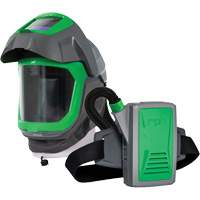 Masque de respirateur Z-Link avec joint de visage, visi&egrave;re & montage &agrave; ceinture, Respirateur &agrave; masque/Masque de soudage, Pile Lithium-ion - GVS 16-078-11-FR