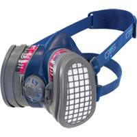 Respirateur Elipse &agrave; profil bas OV/P100 NIOSH avec filtres de rechange, &eacute;lastom&egrave;re/Thermoplastique, Petit/Moyen - GVS SPR656