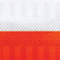 High Intensity Grade Flexible Work Zone Sheeting 382VHIP, 5" W x 150' L, Orange and White - 3M 382VHIP-5X50