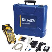 M610 Bluetooth Handheld Label Maker with Workstation Safety & Facility ID Software & Hard Case, 2" Tape - Brady M610-B-SFID