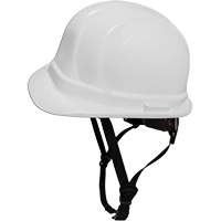 LIDGUARD&reg; Cap Style Hardhat with Chinstrap, Meets CSA Type 2, Ratchet Suspension, Vented - Dentec 14LIDCSCR2-WHT
