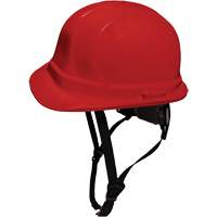 LIDGUARD&reg; Cap Style Hardhat with Chinstrap, Meets CSA Type 1/CSA Type 2, Ratchet Suspension, Vented - Dentec 14LIDCSCR2-RED