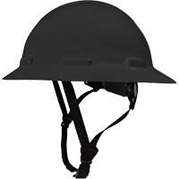 Casque de s&eacute;curit&eacute; &agrave; bordure compl&egrave;te LIDGUARD avec mentonni&egrave;re, R&eacute;pond aux normes CSA type 1, Suspension Rochet, Ventil&eacute; - Dentec 14LIDCSFR1-BLK
