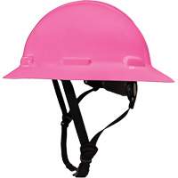 Casque de s&eacute;curit&eacute; &agrave; bordure compl&egrave;te LIDGUARD avec mentonni&egrave;re, R&eacute;pond aux normes CSA type 1, Suspension Rochet, Ventil&eacute; - Dentec 14LIDCSFR1-PNK