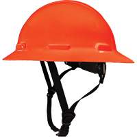 Casque de s&eacute;curit&eacute; &agrave; bordure compl&egrave;te LIDGUARD avec mentonni&egrave;re, R&eacute;pond aux normes CSA type 2, Suspension Rochet, Ventil&eacute; - Dentec 14LIDCSFR2-ORG