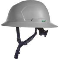V-Gard H2&reg; Full Brim Safety Helmet, Ratchet Suspension, Non-Vented - MSA 10250597